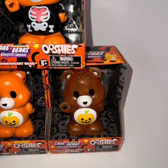 Care Bears Unlock The Magic OOSHIES Complete Set Of 3 - HALLOWEEN Vinyl Figures - Picture 3 of 13